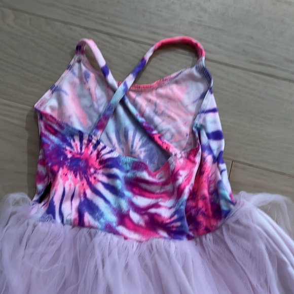 Pixie Lane Tie Dye Tulle Cross- Back Party Princess Dress 2/3 - Picture 5 of 8